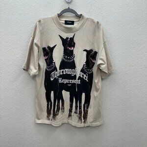 Represent Thoroughbred Cotton Short Sleeve Crew Graphic T Shirt Mens size Small